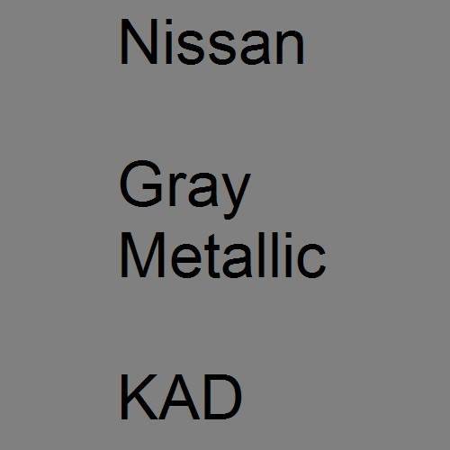 Nissan, Gray Metallic, KAD.